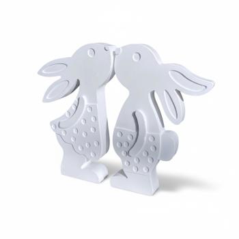 Preview: Hasenmädchen Hasenjunge Frühlingsdeko Hasenpaar Osterdeko aus Raysin - Artikel-Nr. 1100069